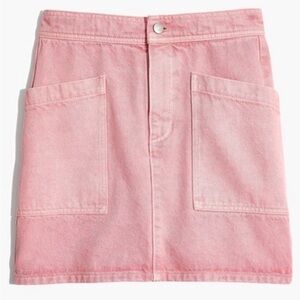 NWT Madewell Rigid Denim High-Waist Straight Mini Skirt size 26